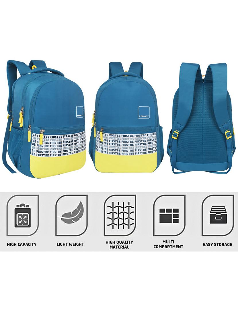 men blue adjustable straps backpack - 21617543 - Standard Image - 5