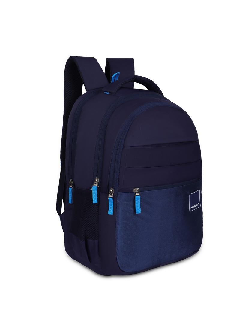 men navy blue adjustable straps backpack - 21617546 - Standard Image - 3