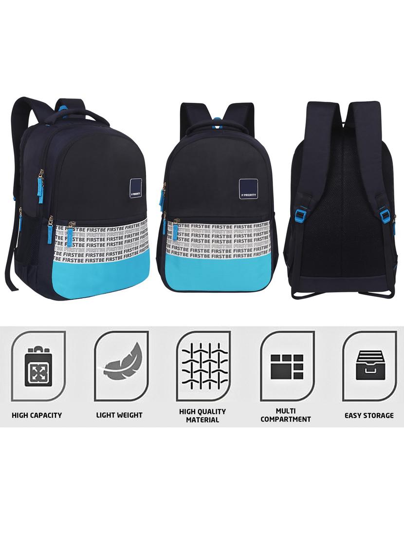 men navy blue adjustable straps backpack - 21617553 - Standard Image - 5