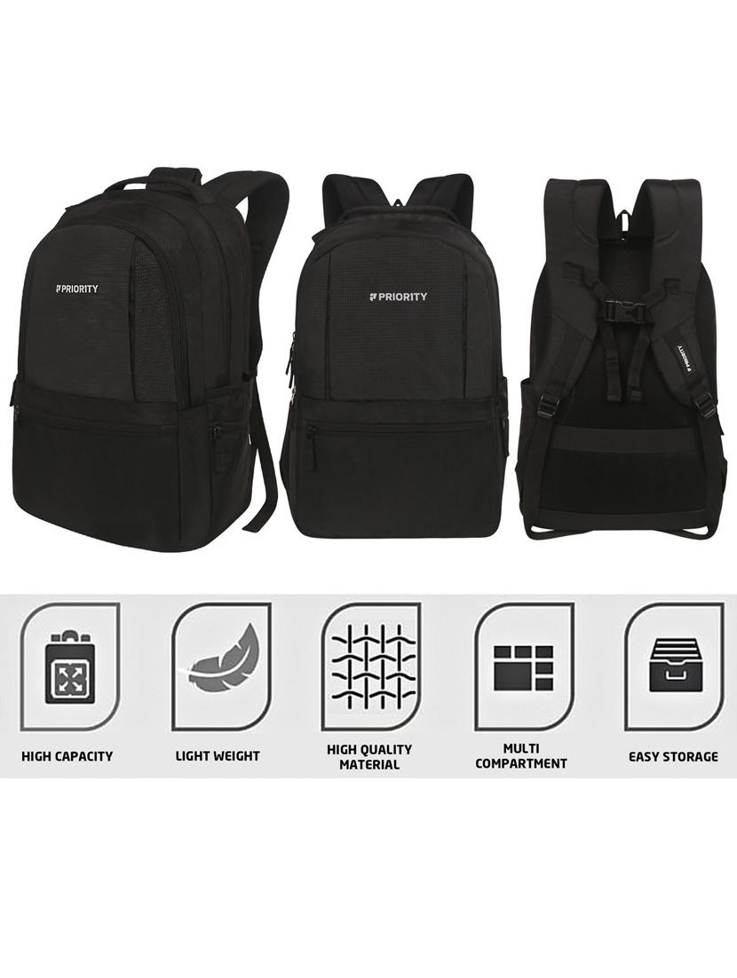 men black adjustable straps laptop bag - 21617569 - Standard Image - 5