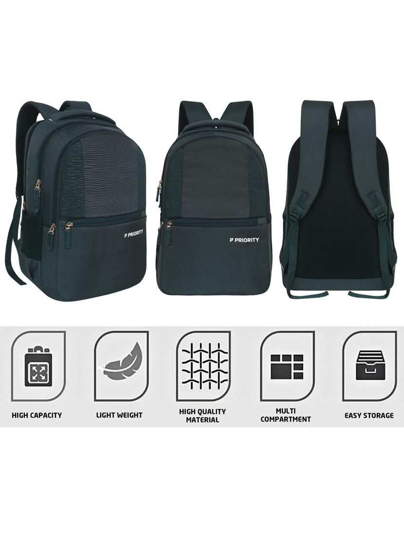 men bottle green adjustable straps laptop bag - 21617576 - Standard Image - 5