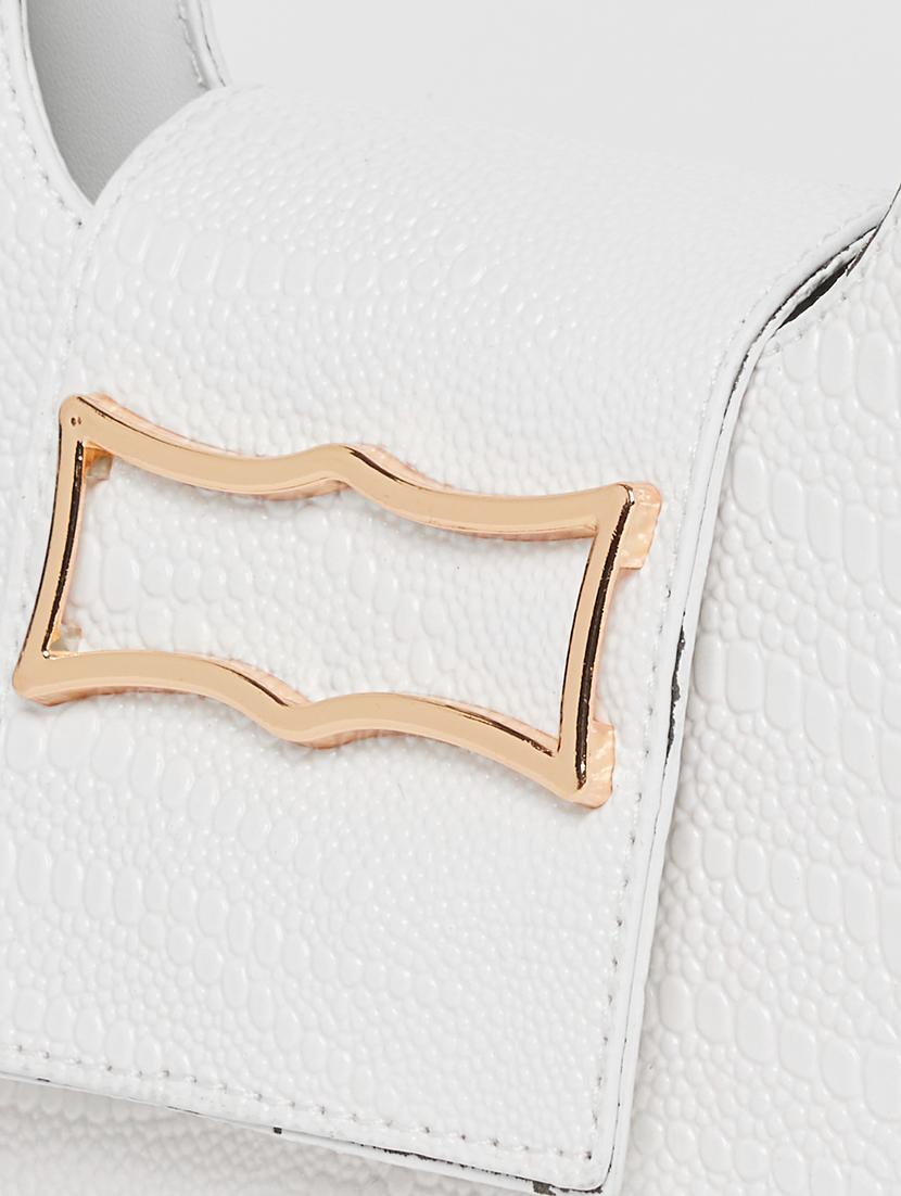 women white solid handbag - 21618110 - Standard Image - 3