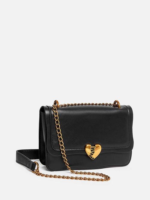 women black solid sling bag - 21618119 - Standard Image - 0