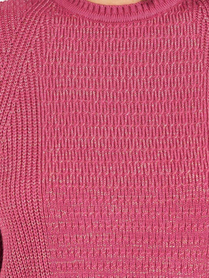 women self design long sleeve pullover - 21618123 -  Standard Image - 3