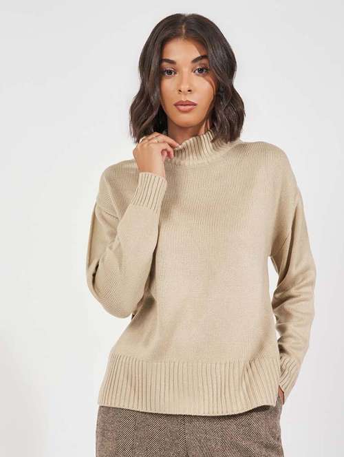 women self design long sleeve pullover - 21618128 -  Standard Image - 0