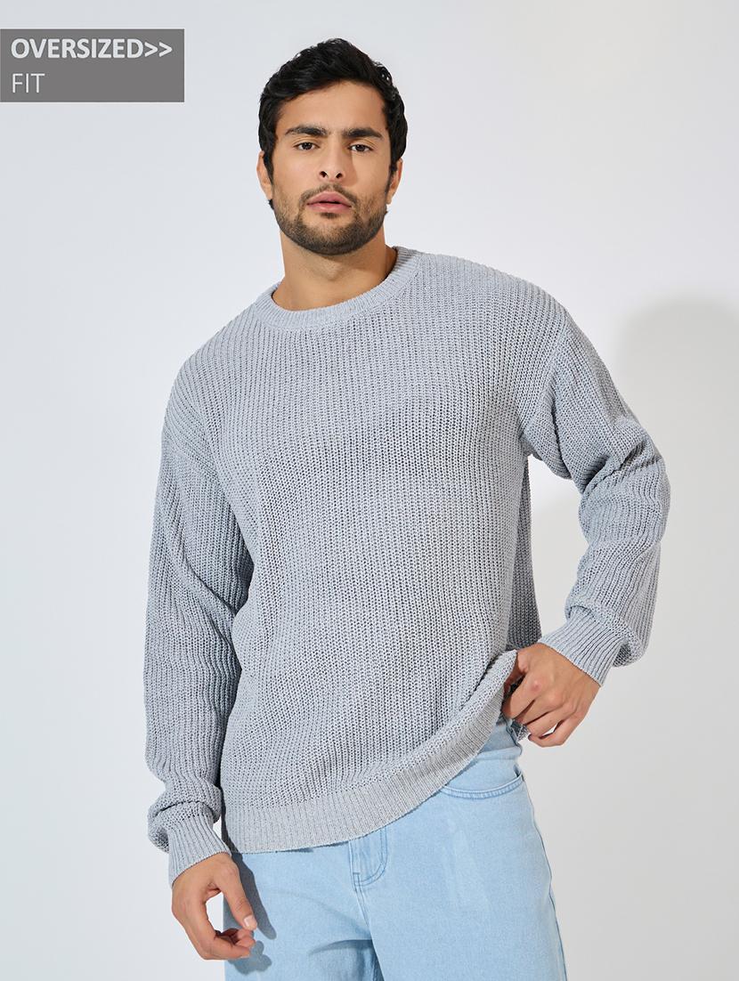 men solid long sleeves pullover - 21618138 - Zoom Image - 0