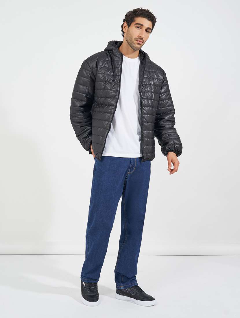 men black long sleeve quilted jacket - 21618145 -  Standard Image - 3