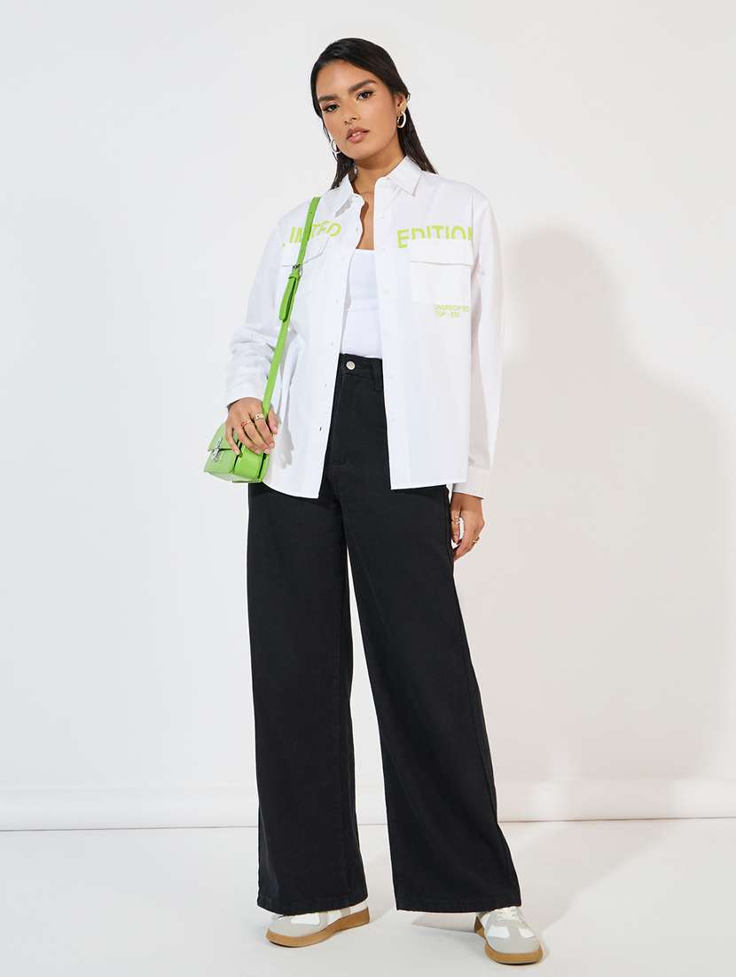 off white cotton regular shirt - 21618151 -  Standard Image - 3