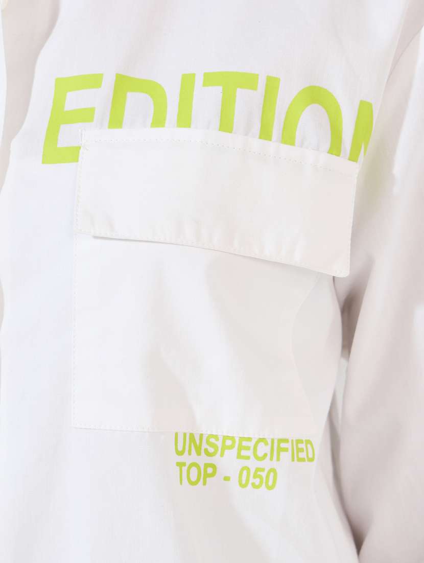 off white cotton regular shirt - 21618151 -  Standard Image - 5