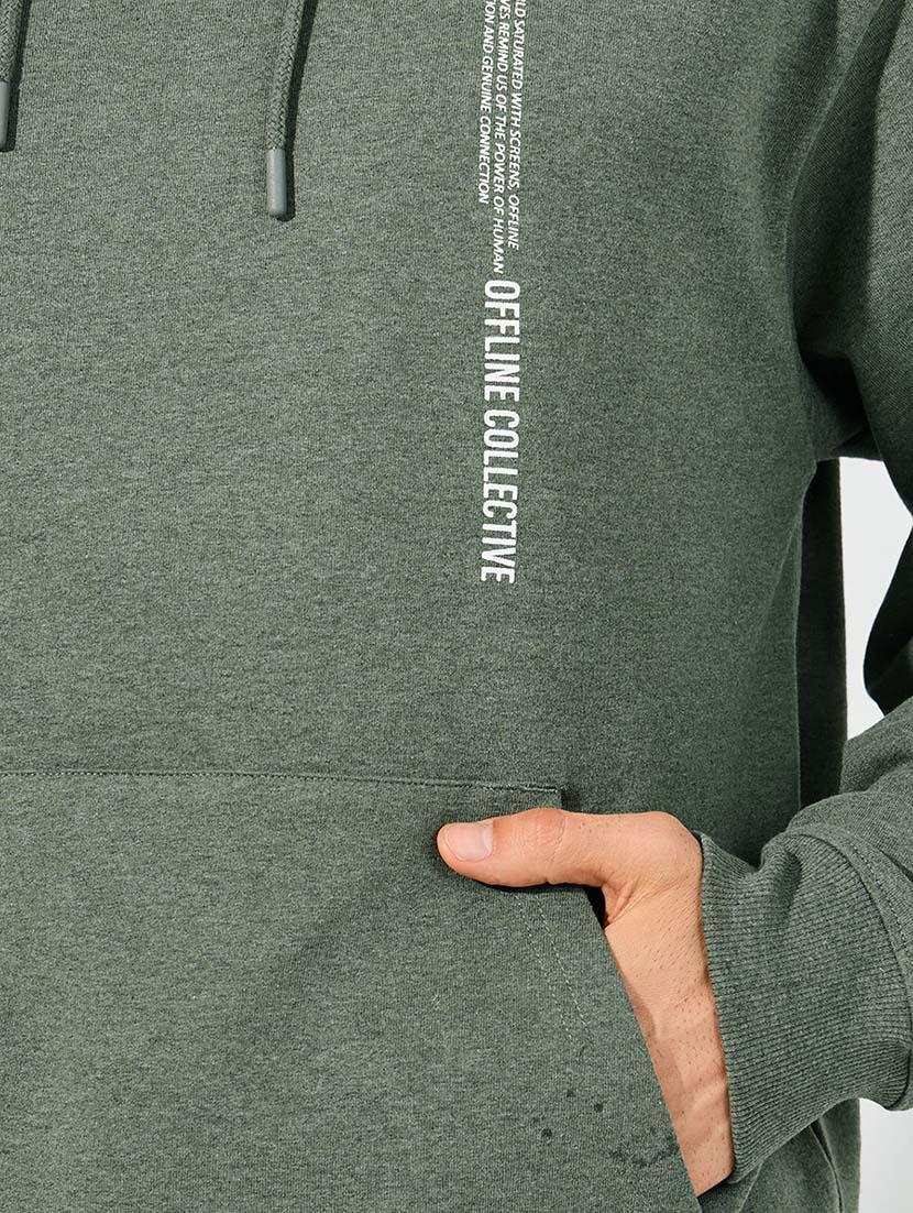 men placement print long sleeve sweatshirt - 21618196 - Standard Image - 3