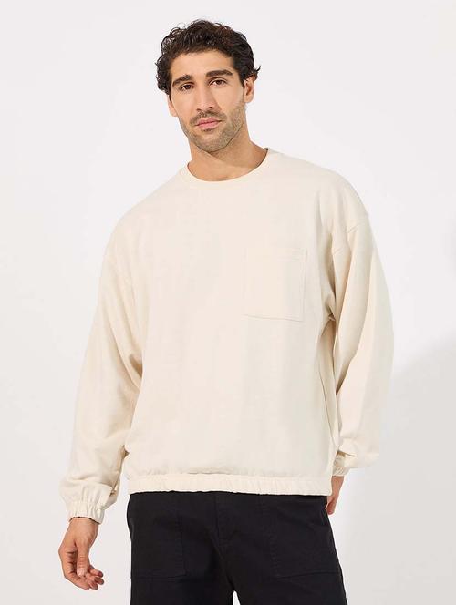 men solid long sleeve sweatshirt - 21618206 - Standard Image - 0