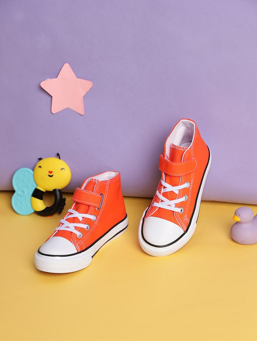 unisex solid lace up canvas sneakers - 21618504 -  Zoom Image - 0