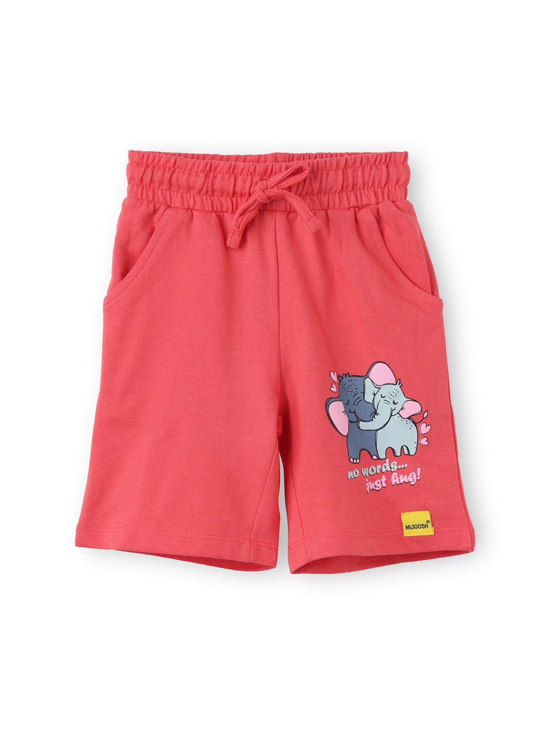 girls placement print cotton shorts  - 21618633 -  Zoom Image - 0