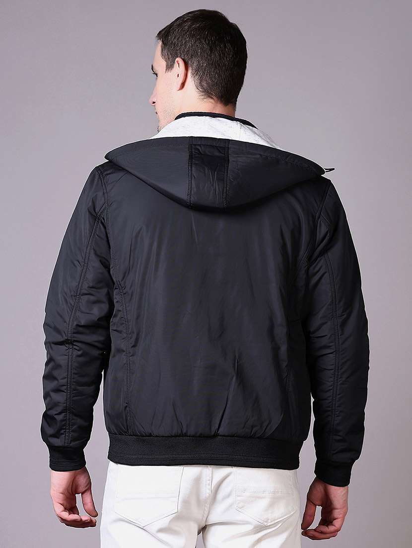 men solid long sleeve reversible bomber jacket - 21618674 -  Standard Image - 3