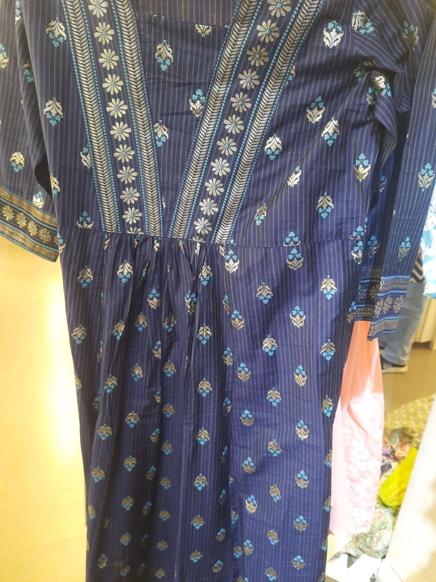 indigo blue pst kurta - 21618693 - Zoom Image - 0