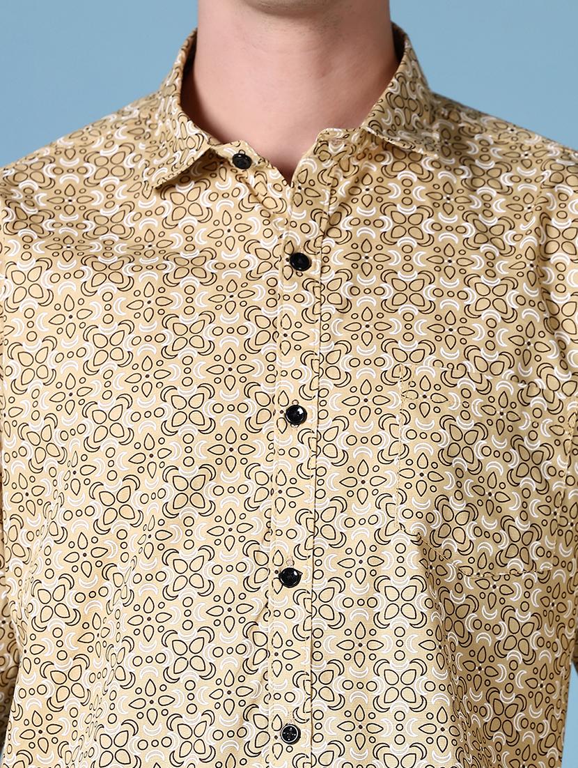 men long sleeves printed casual shirt - 21618710 - Standard Image - 5