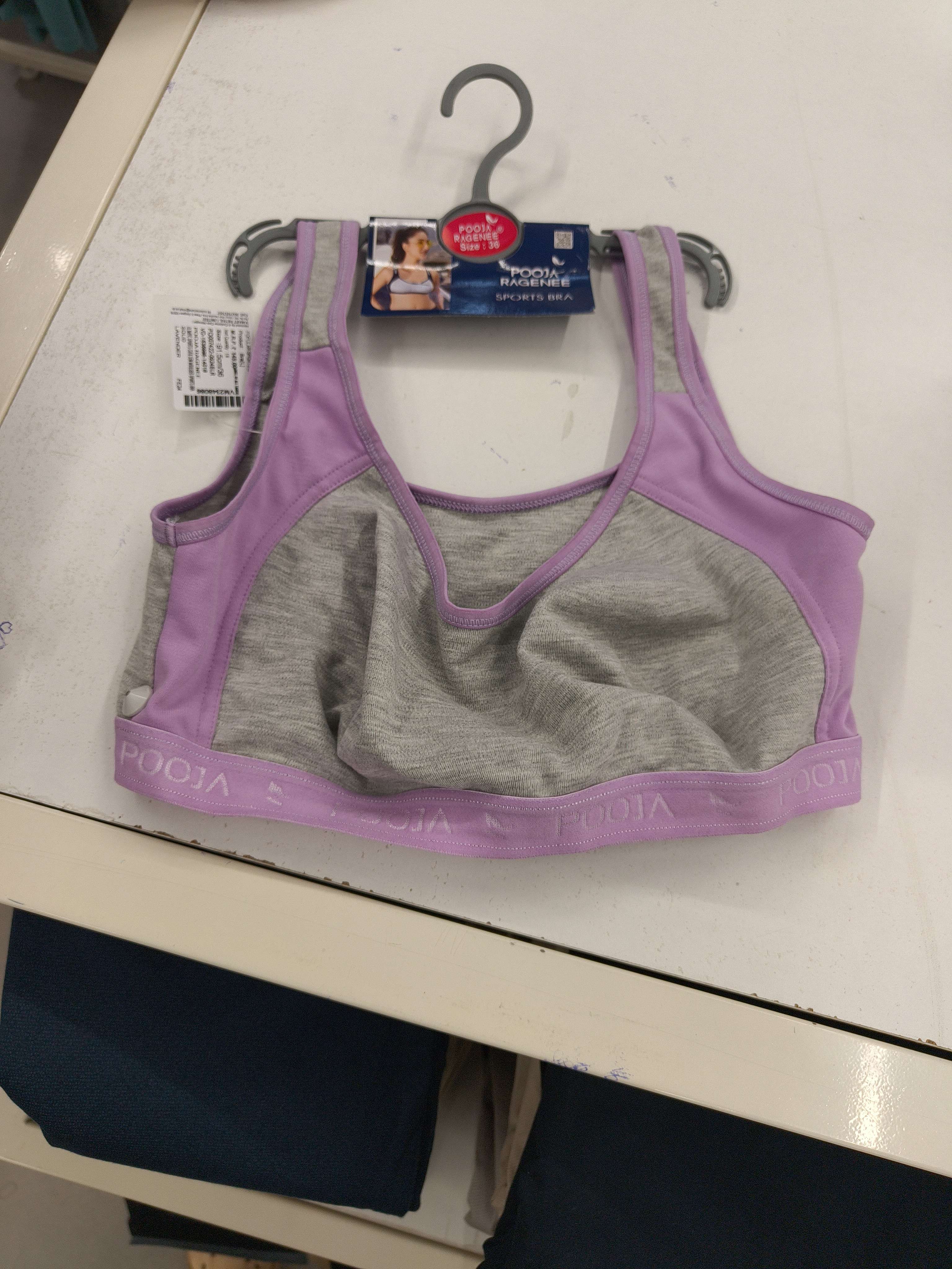 lavender single jersey bra - 21618762 -  Zoom Image - 0