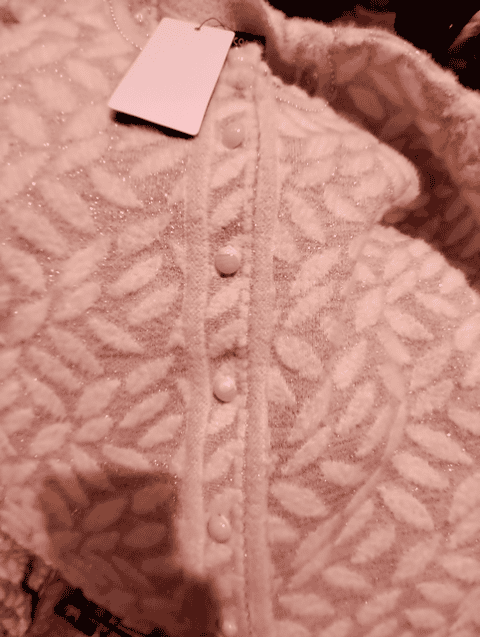 off white suede cardigan - 21618785 - Standard Image - 0