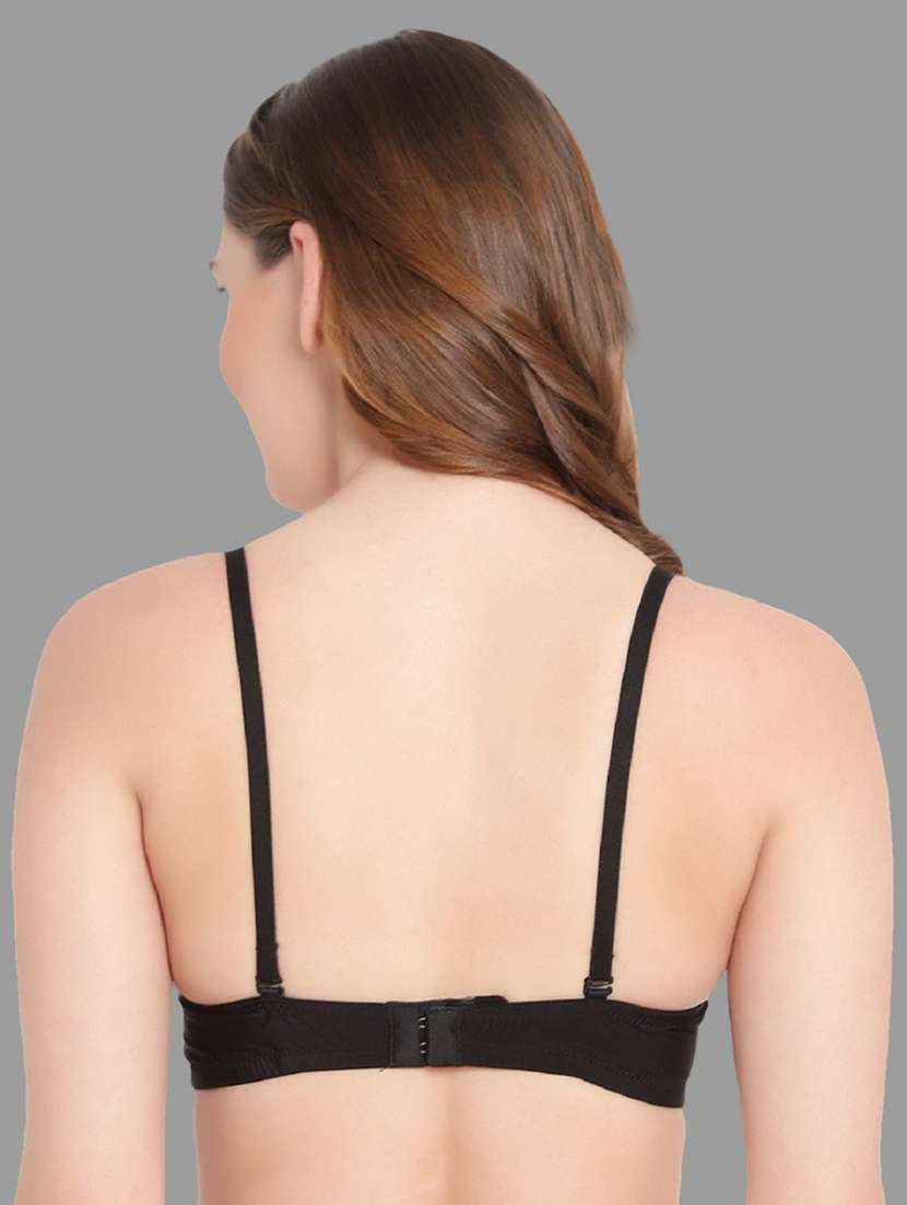 women solid lightly padded regular bra - 21618939 - Standard Image - 3