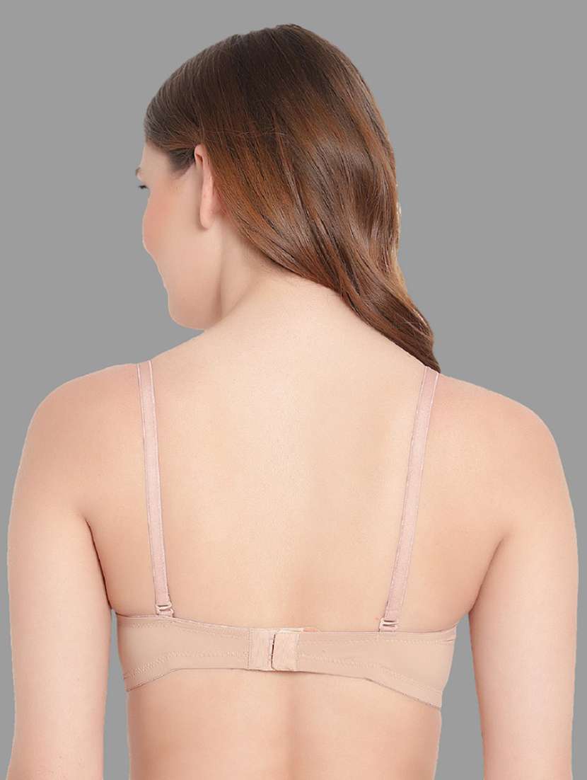 women solid lightly padded regular bra - 21618941 - Standard Image - 3