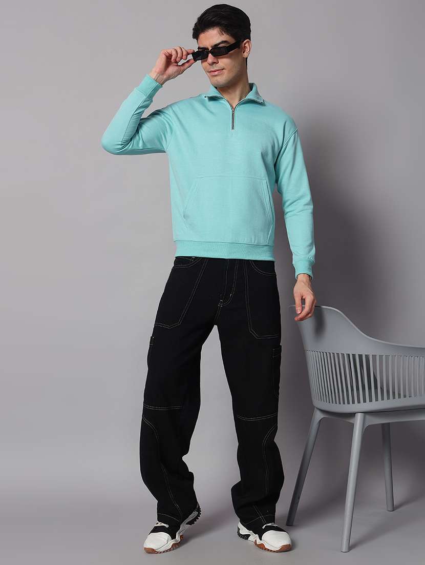 men long sleeves plain sweatshirt - 21618944 -  Standard Image - 3