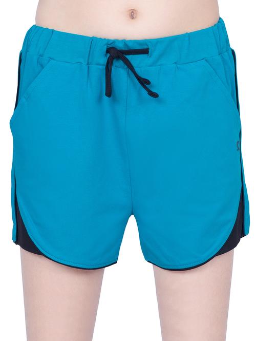 girls color block shorts - 21619276 - Standard Image - 0