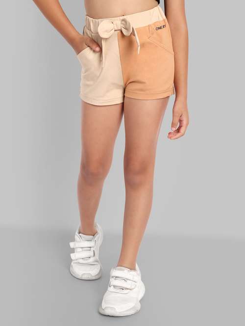 girls color block shorts - 21619277 - Standard Image - 0