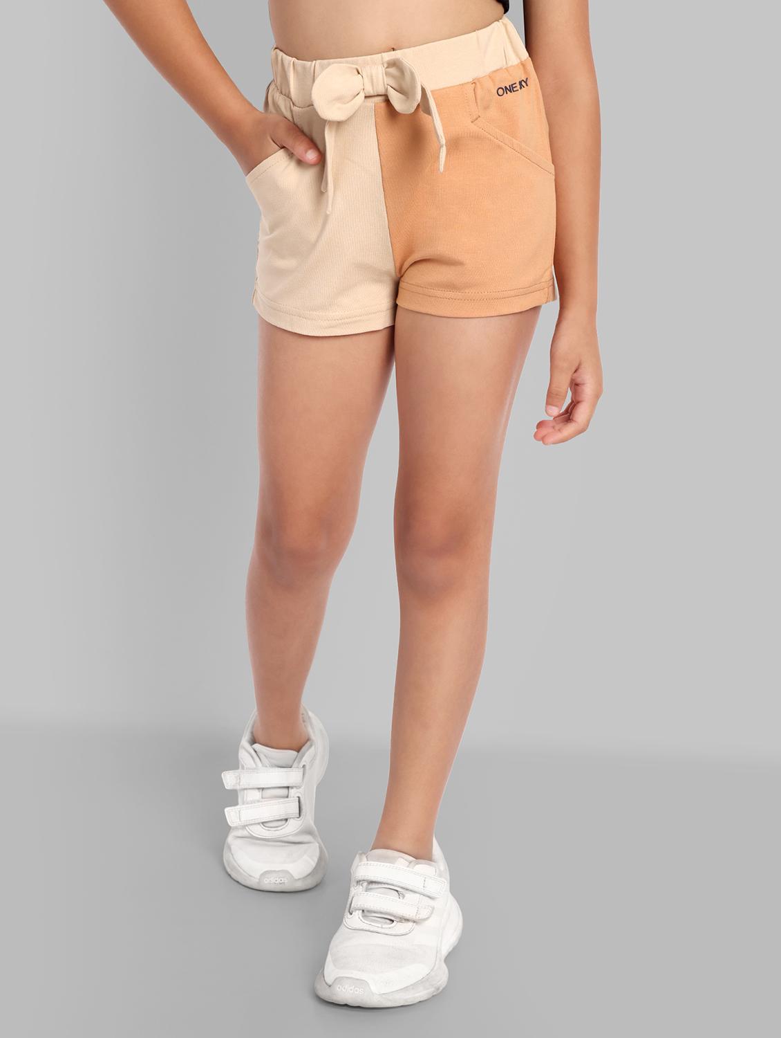 girls color block shorts - 21619277 - Zoom Image - 0