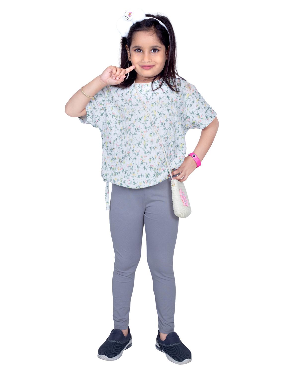 girls solid high rise legging - 21619780 - Standard Image - 3