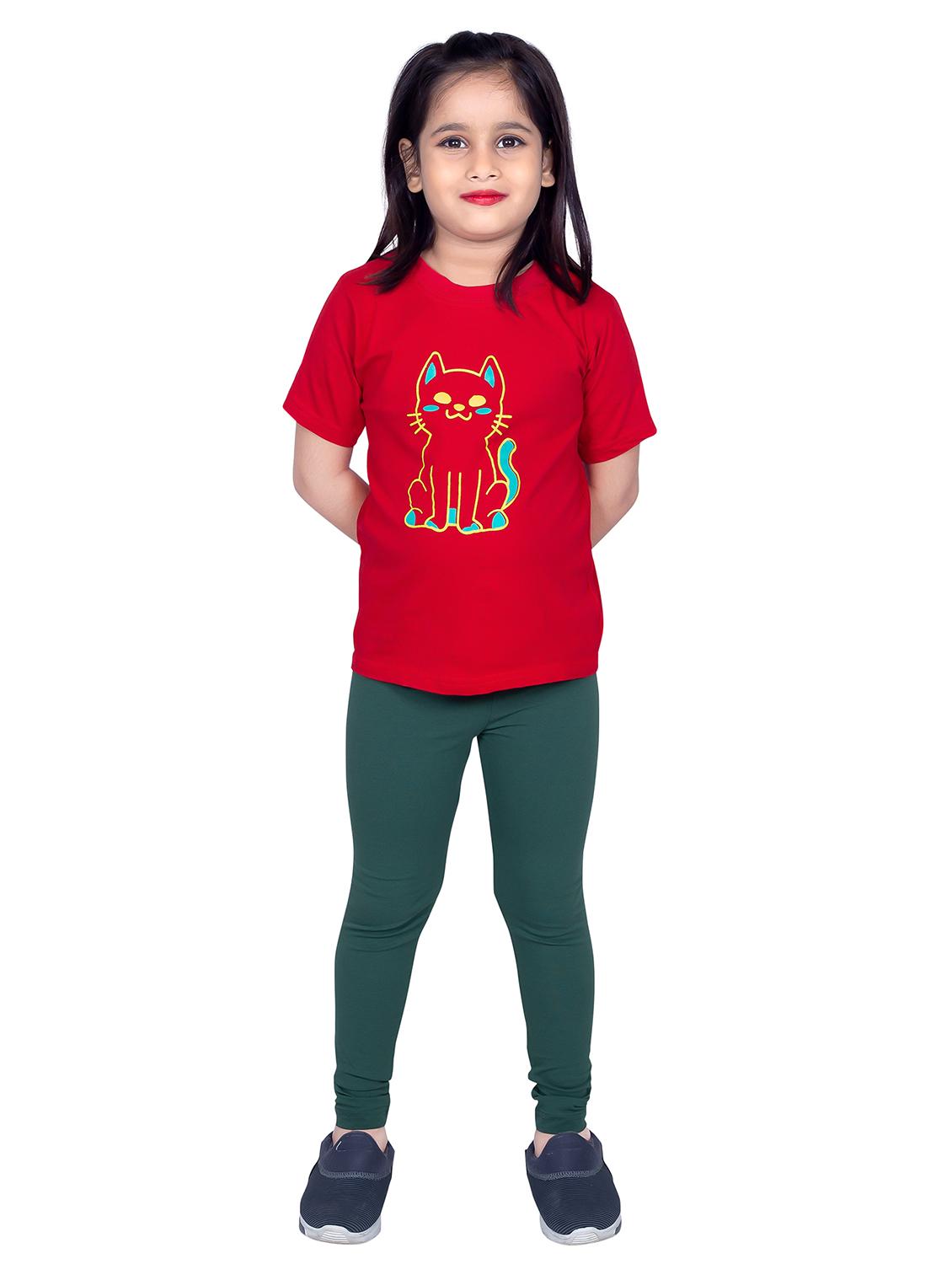 girls solid high rise legging - 21619793 - Standard Image - 3