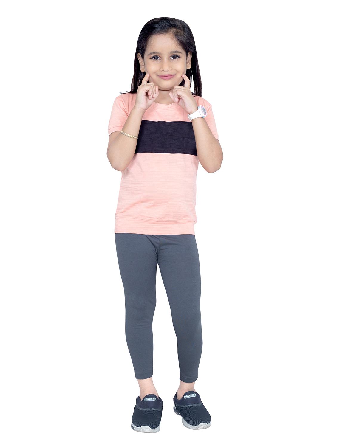 girls solid high rise legging - 21619832 - Standard Image - 3