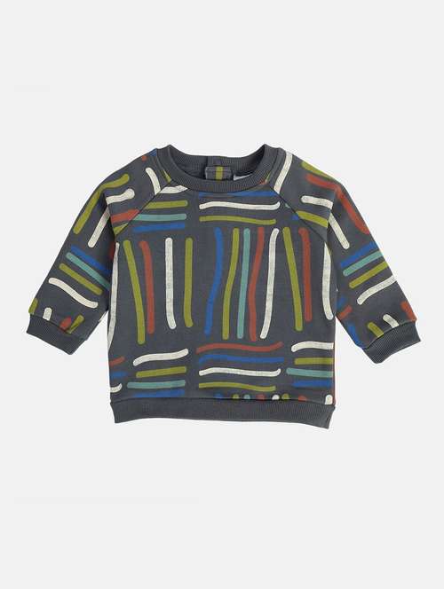 boys all over printed round neck sweatshirt - 21620173 - Standard Image - 0
