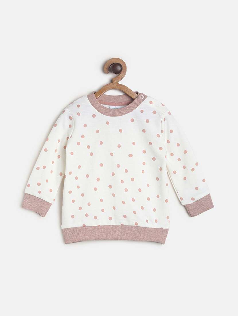 girls printed round neck sweatshirt - 21620177 -  Zoom Image - 0