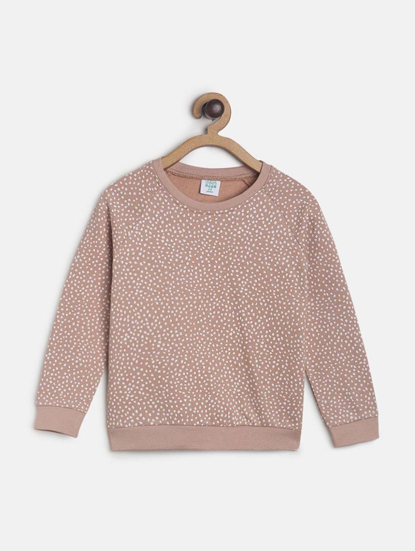 girls all over printed round neck sweatshirt - 21620185 -  Zoom Image - 0