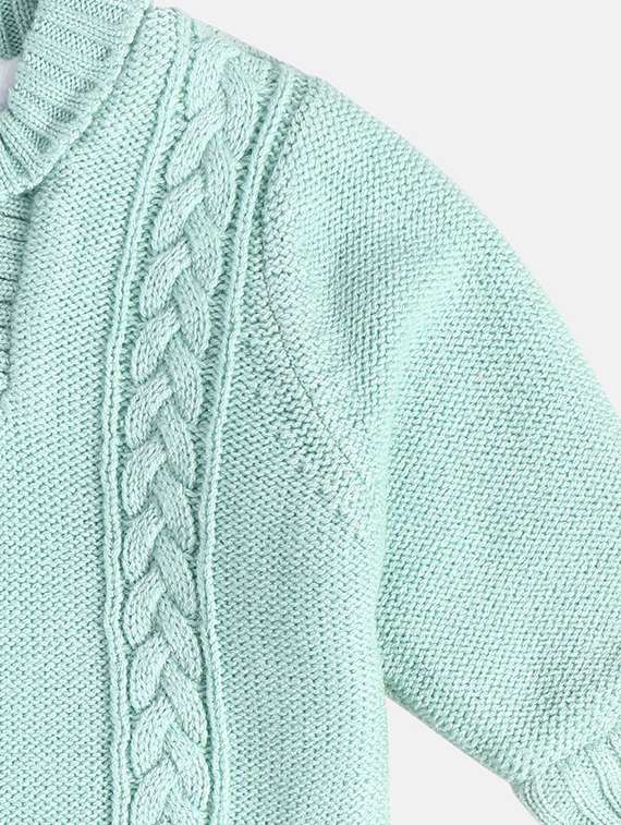 boys self design collared sweater - 21620240 -  Standard Image - 3