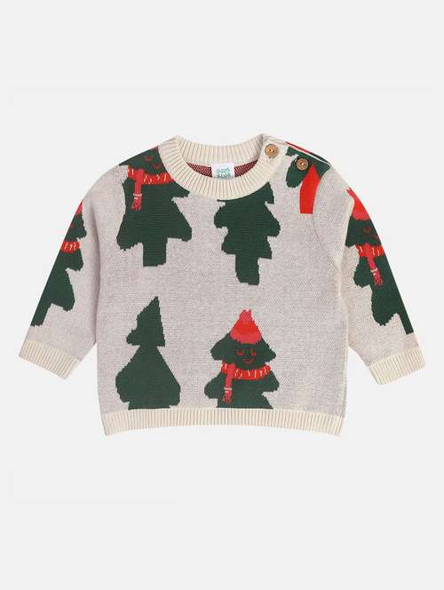 boys printed round neck sweater - 21620241 -  Standard Image - 0