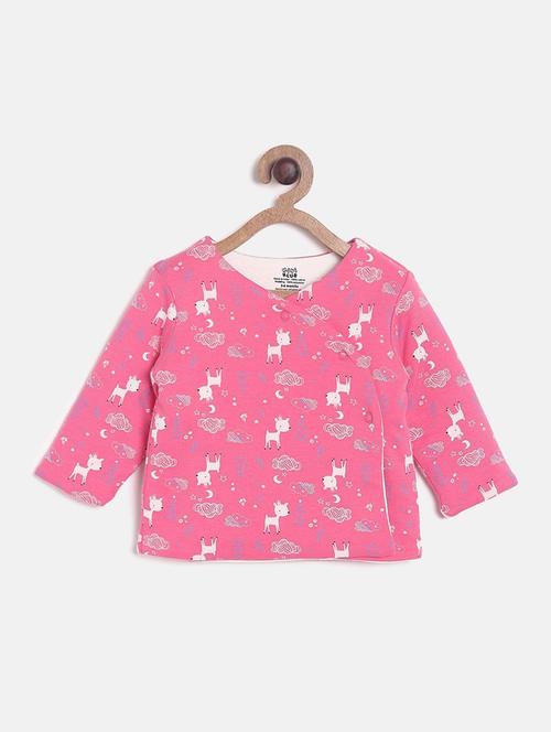 girls printed long sleeves jacket - 21620303 -  Standard Image - 0
