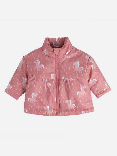 girls printed long sleeves jacket - 21620311 -  Standard Image - 0