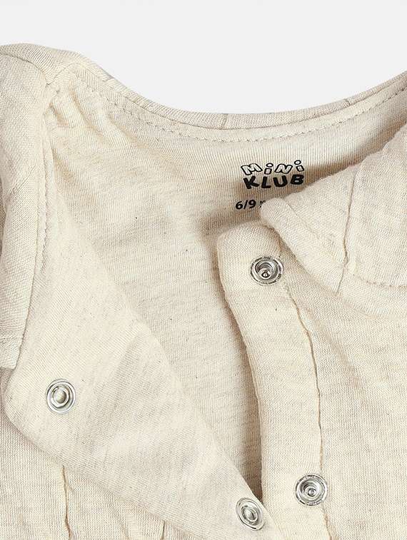 girls self design collared quilted jacket - 21620314 -  Standard Image - 3