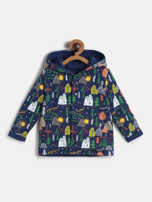 girls printed hooded jacket - 21620368 -  Standard Image - 0