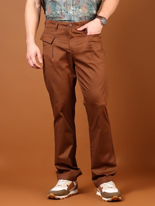 men solid mid rise chino - 21620627 -  Standard Image - 0