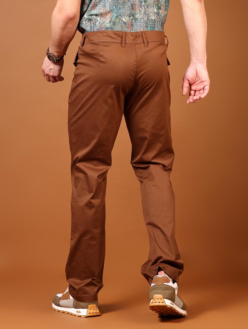 men solid mid rise chino - 21620627 - Standard Image - 3