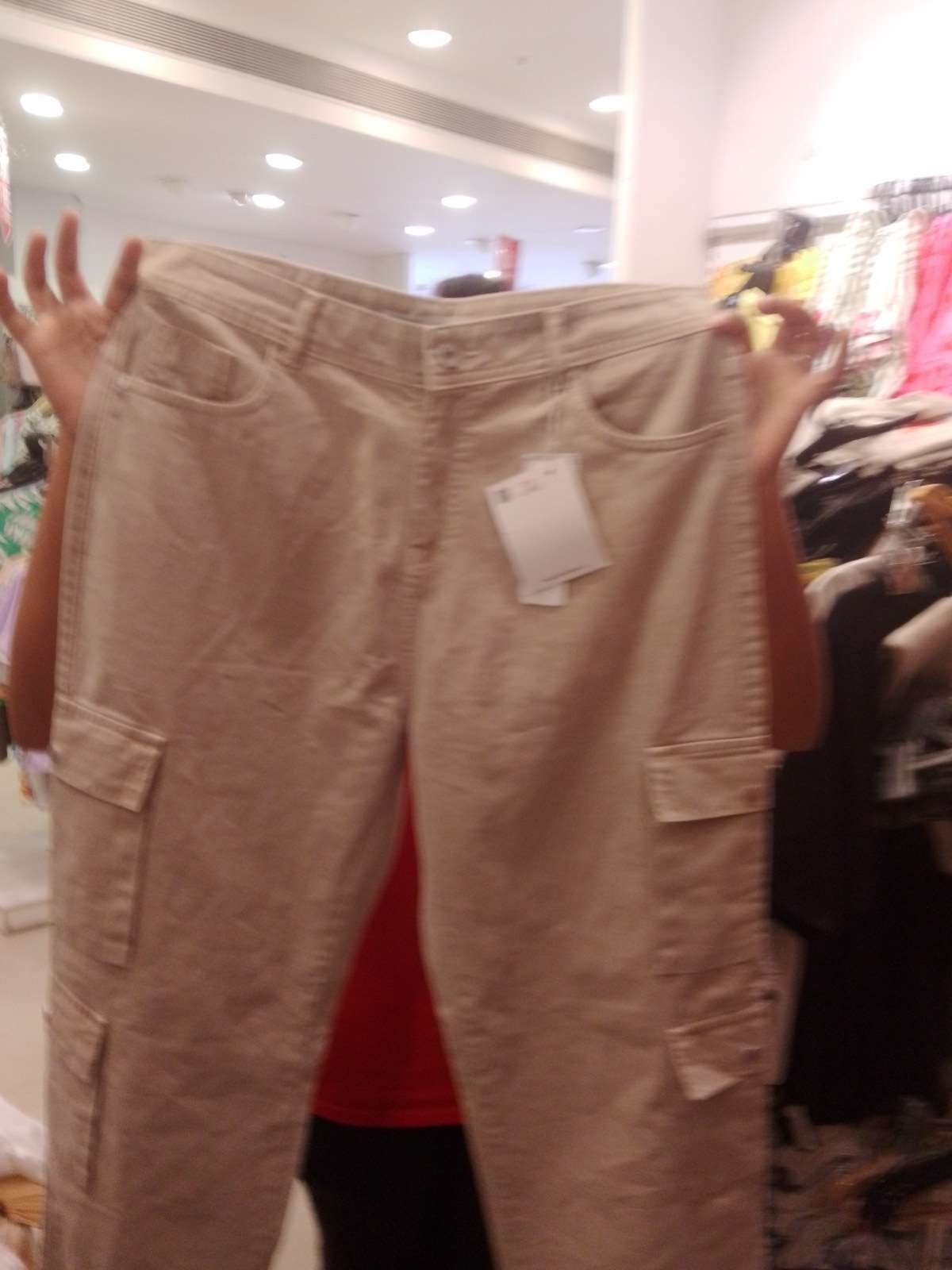 fawn cotton jeans - 21620648 - Zoom Image - 0
