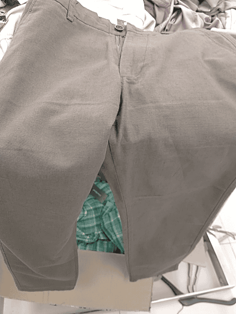 light brown linen casual trousers - 21620663 - Zoom Image - 0