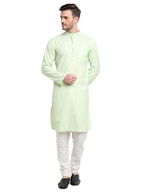 men solid long sleeve ethnic wear set - 21621060 - Standard Image - 0