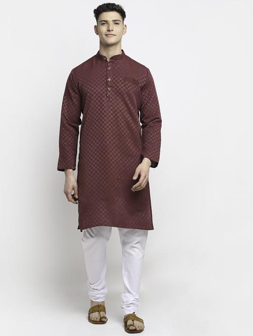 men printed long sleeve ethnic wear set - 21621066 - Standard Image - 0
