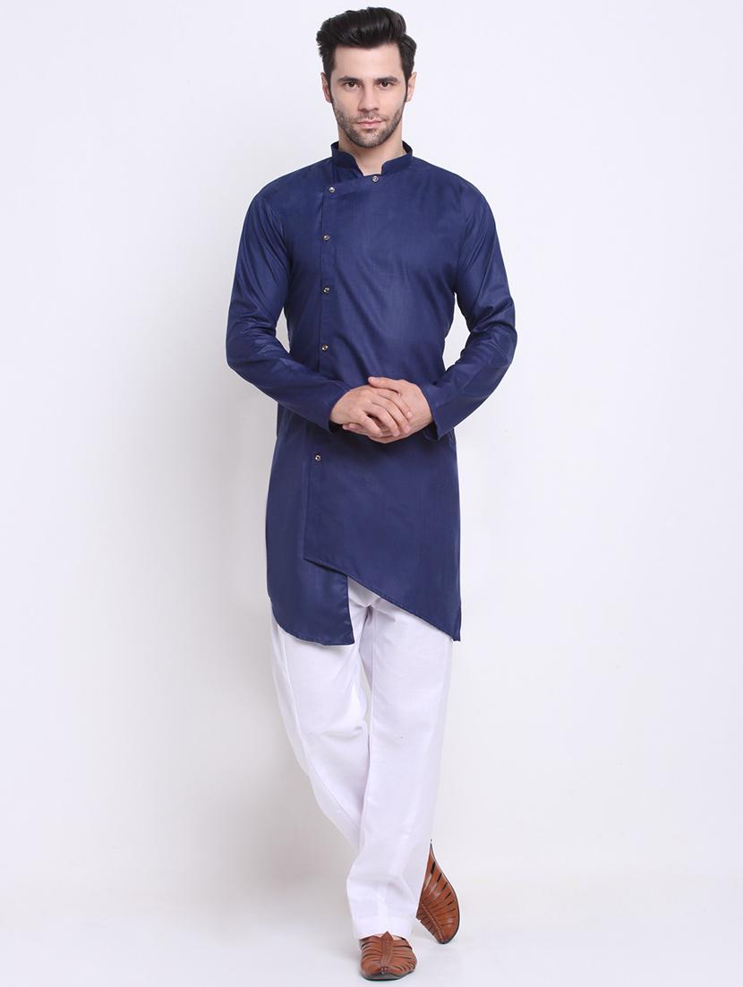 men solid long sleeve ethnic wear set - 21621416 -  Zoom Image - 0