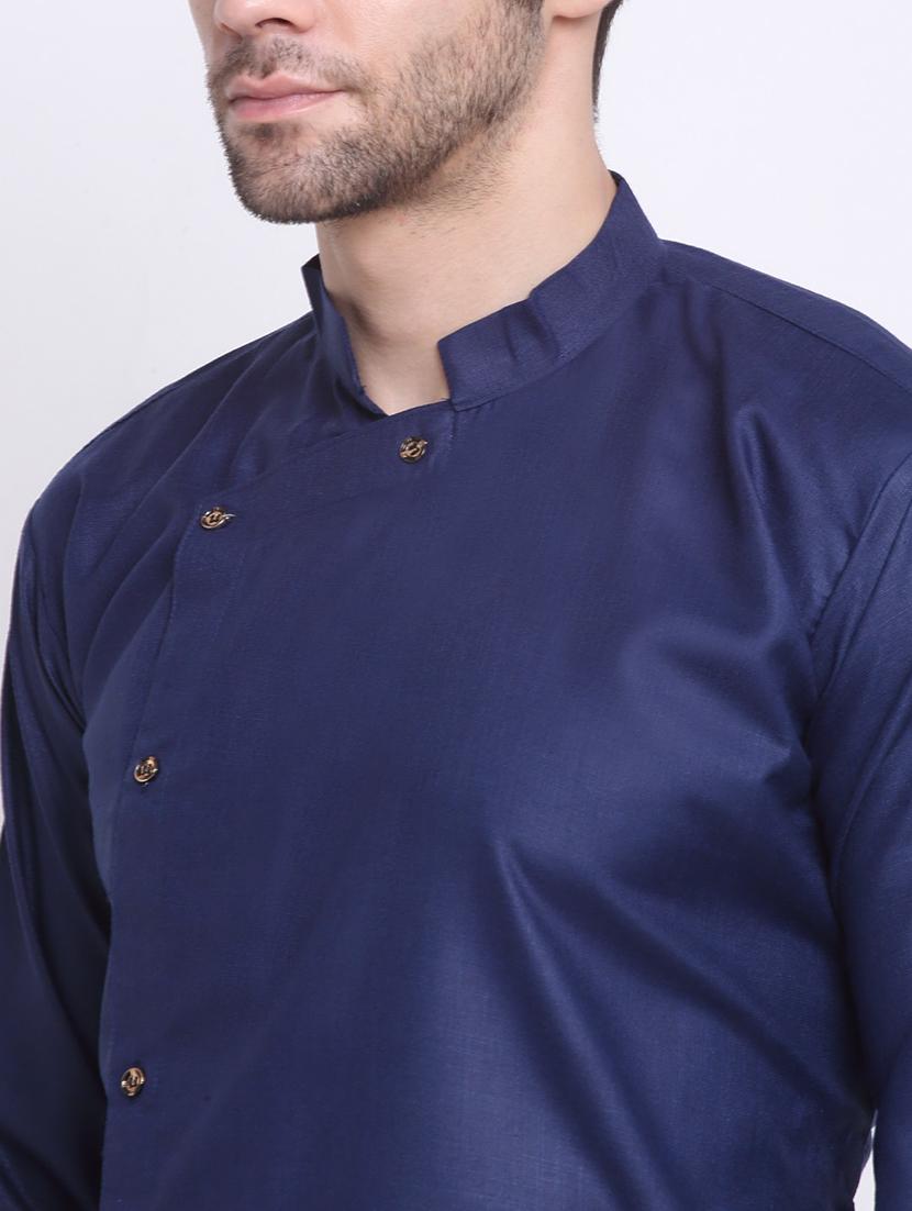 men solid long sleeve ethnic wear set - 21621416 - Standard Image - 3
