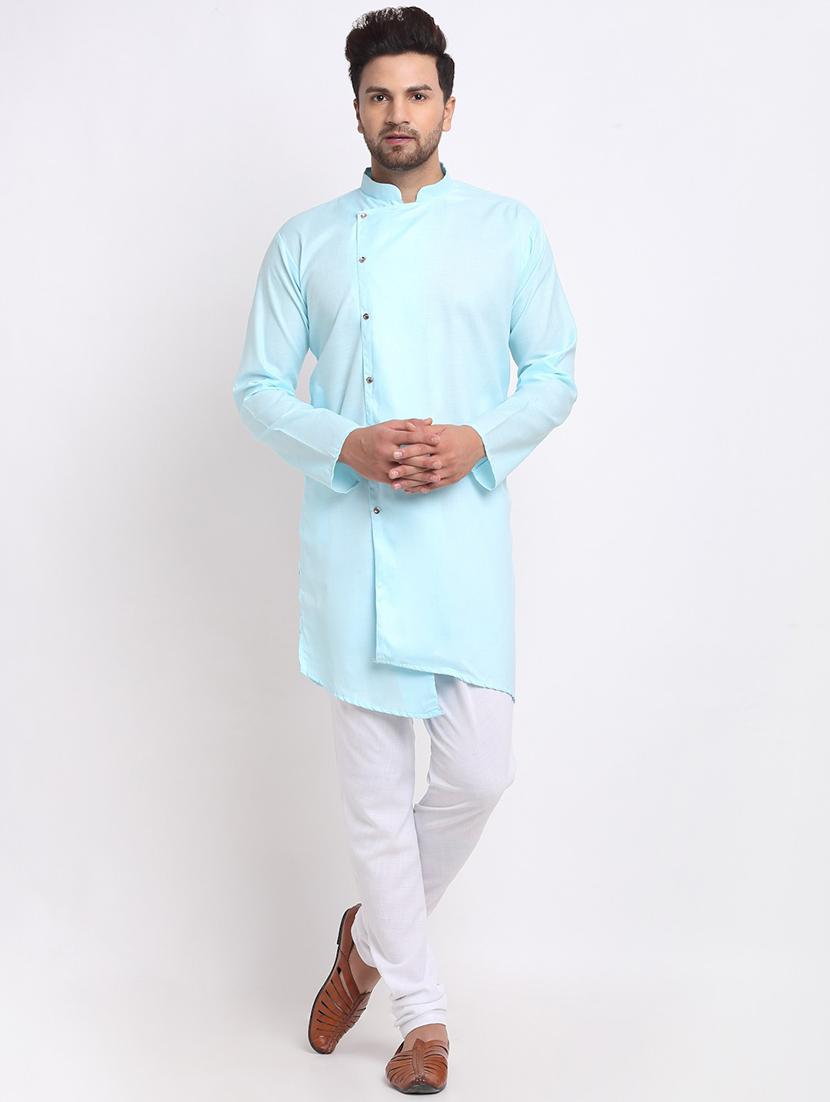 men solid long sleeve ethnic wear set - 21621421 -  Zoom Image - 0