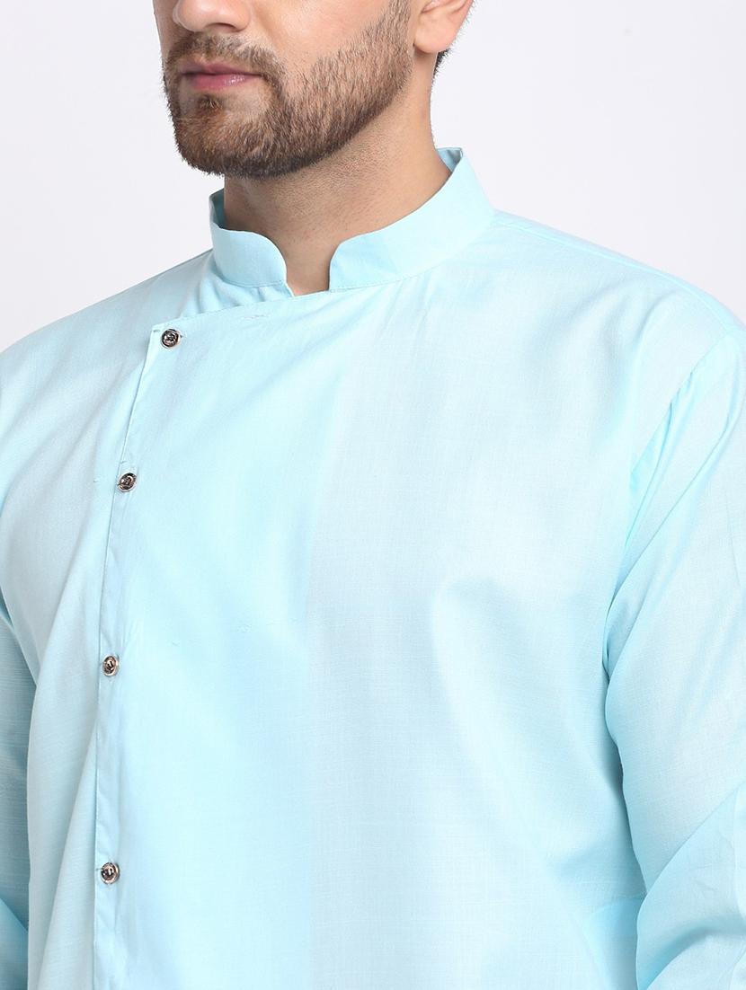men solid long sleeve ethnic wear set - 21621421 - Standard Image - 3